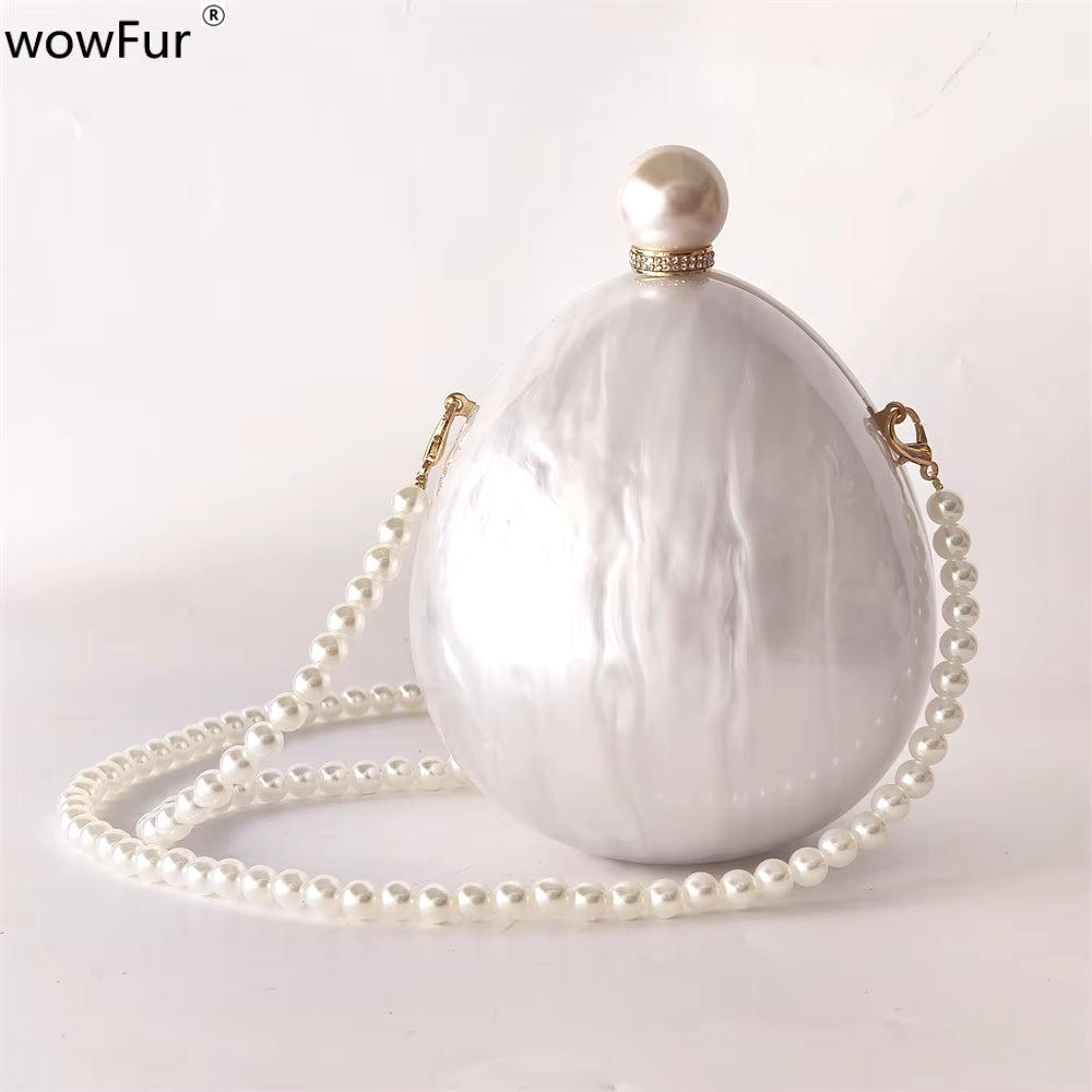 Pearl Elegance Egg Bag