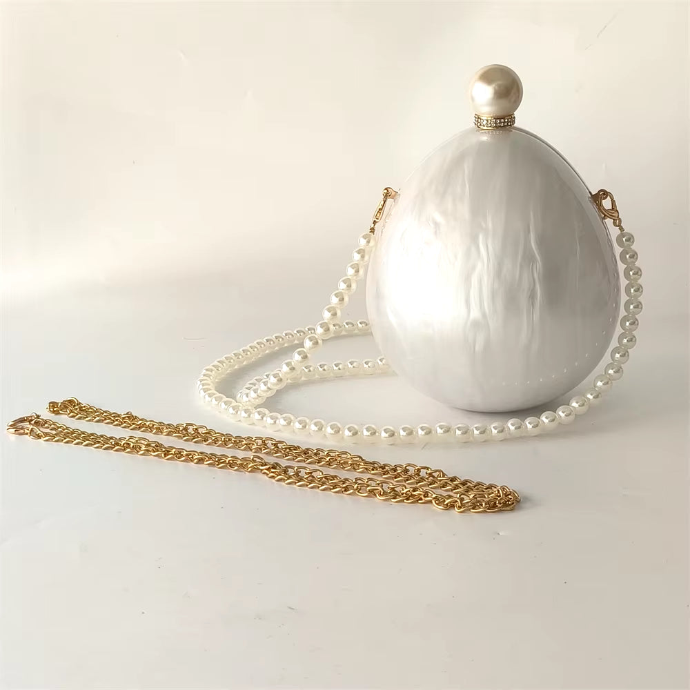 Pearl Elegance Egg Bag